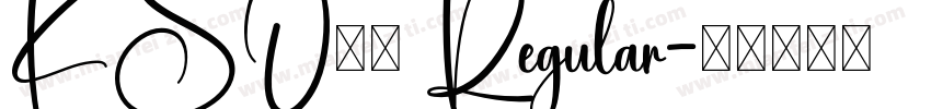 KSO闘龍 Regular字体转换
